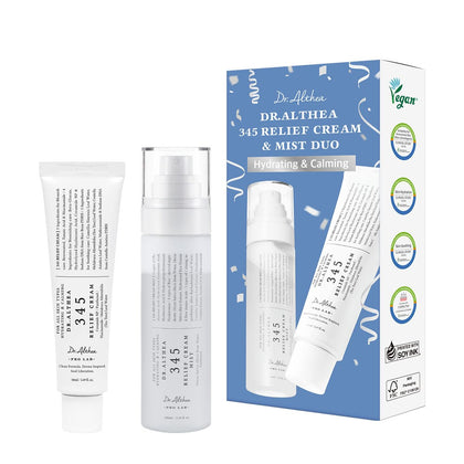 Dr.Althea cream and mist front packaging showing calming set benefits