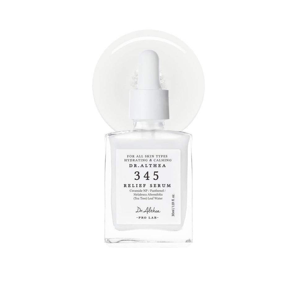Dr.Althea front packaging showing calming serum and benefits