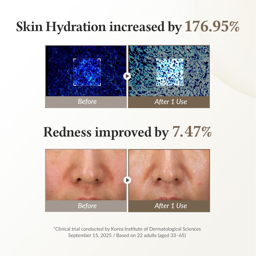 Dr.Althea mask in use on face demonstrating calm, hydrated skin benefit