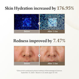 Dr.Althea mask in use on face demonstrating calm, hydrated skin benefit