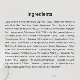 Dr.Althea natural ingredients flatlay showing soothing plant actives