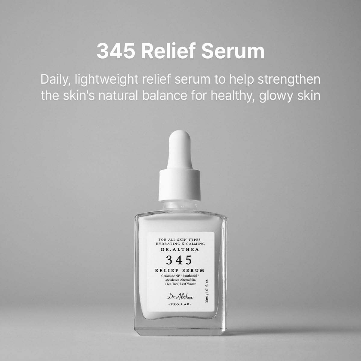 Dr.Althea serum dropper texture demonstrating lightweight absorption