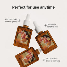 Dr.Althea serum on hand for scale demonstrating travel-friendly size benefit