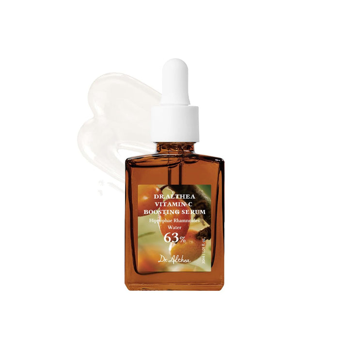 Dr.Althea front bottle shot showing clean packaging and brightening benefits