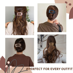 Drealoe clip secured in hair side profile demonstrating stable hold and comfort