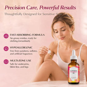 DreamCatching small face application demonstrating gentle formula and calming benefit