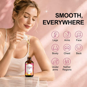 DreamCatching 2.02 fl oz bottle with hand for size comparison and travel-friendly benefit