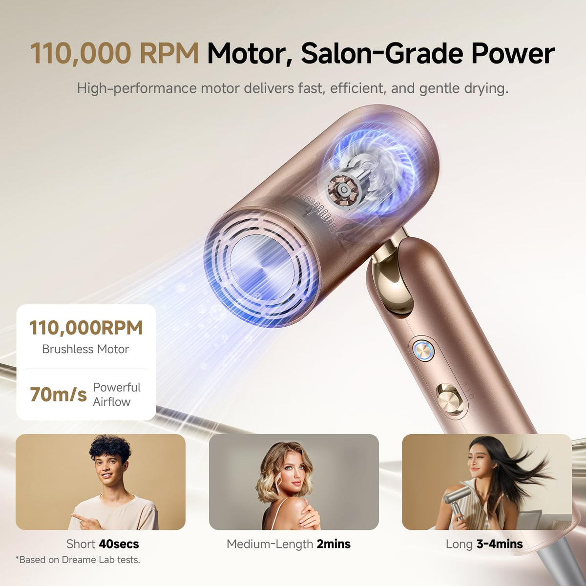 DREAME Pocket Pro temperature sensor closeup showing smart heat control