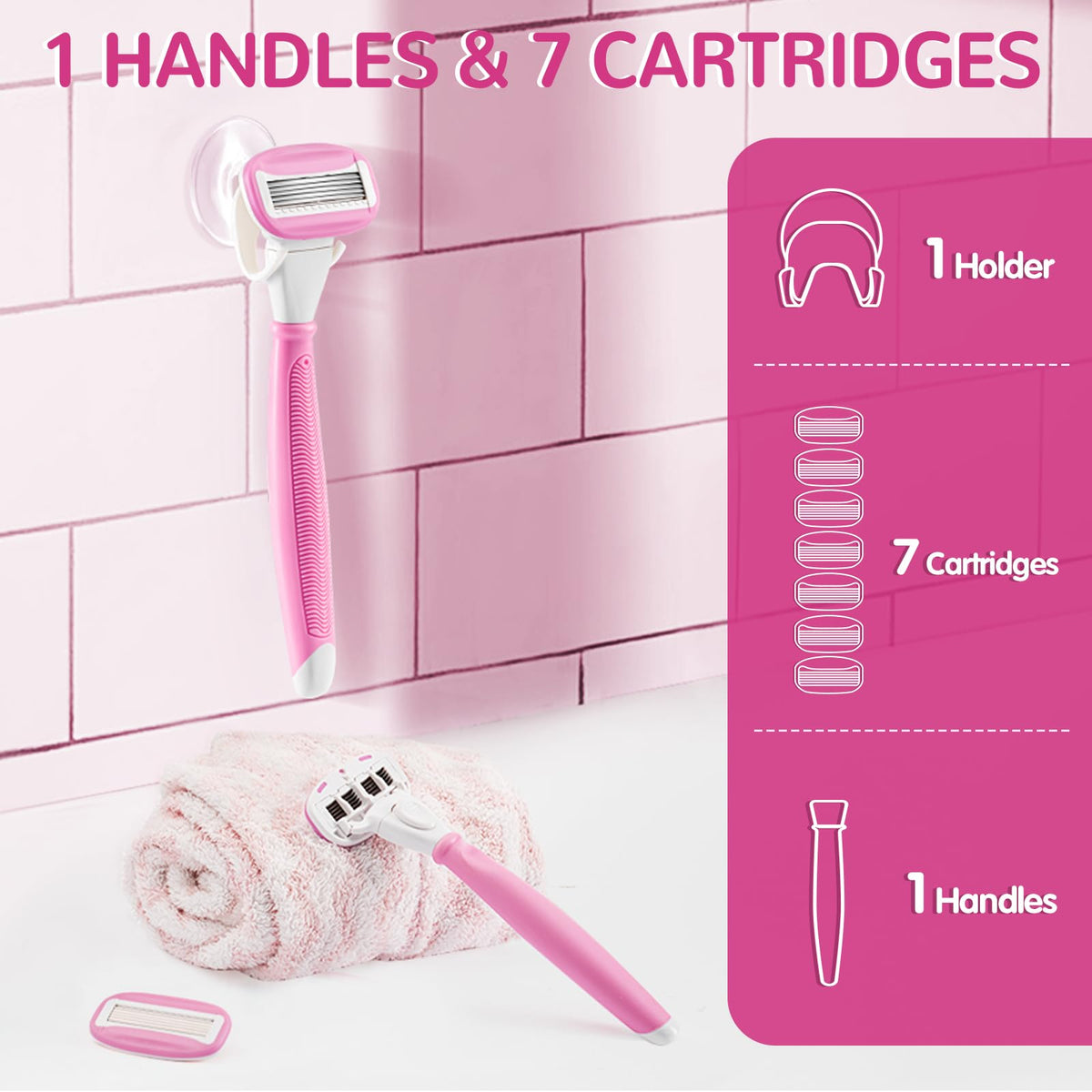 DreamGenius close-up of five blades with nano-coating for smoother, cleaner shaves