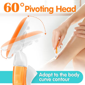 DreamGenius five-blade cartridge close-up for smoother shaves and better rinsing