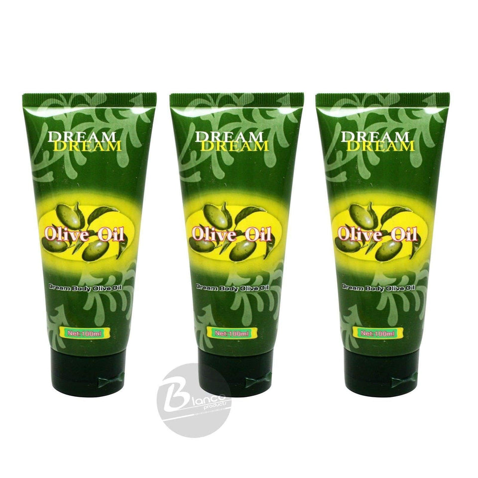 Dreamgirl front packaging showing three 100ml bottles and clear brand label benefit portability