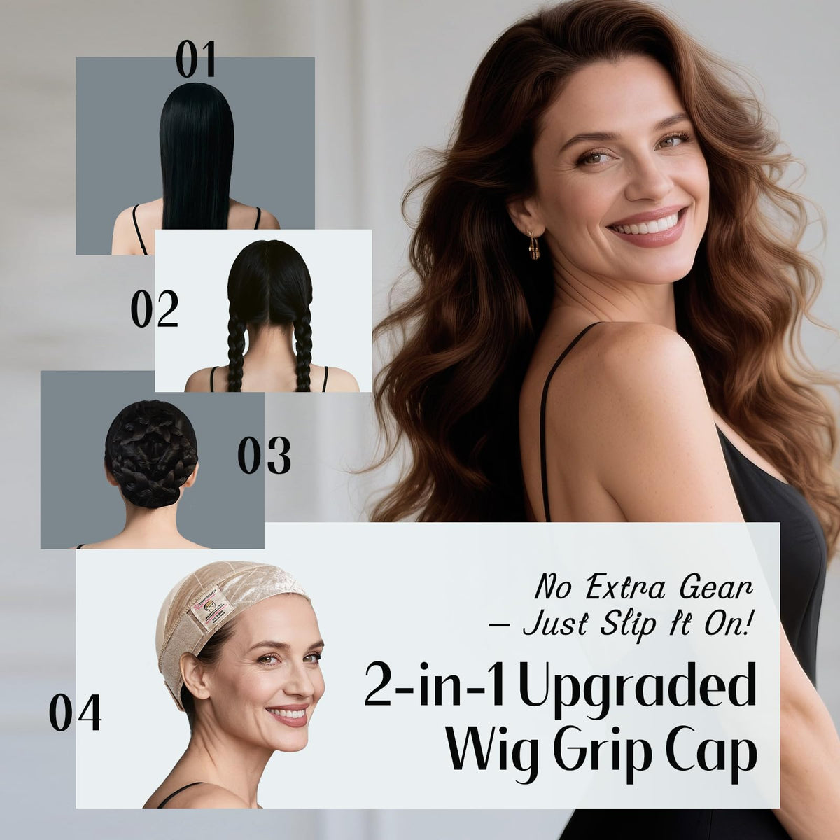 Dreamlover cap inside texture protecting scalp from irritation