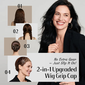 Dreamlover cap under wig demonstrating improved hold benefit