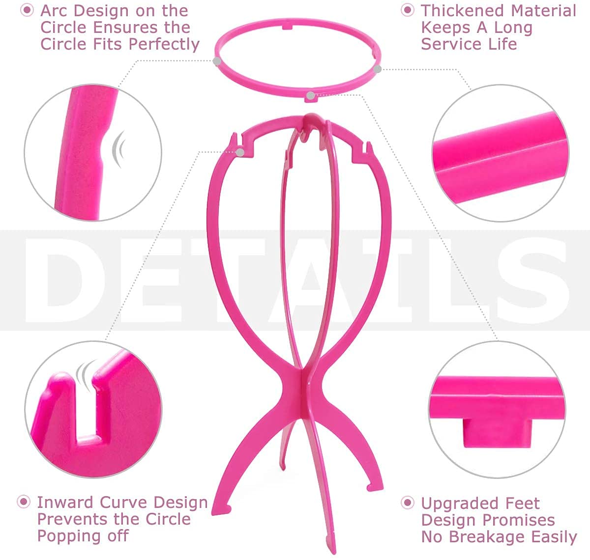 Dreamlover collapsed flat stand illustrating compact storage benefit