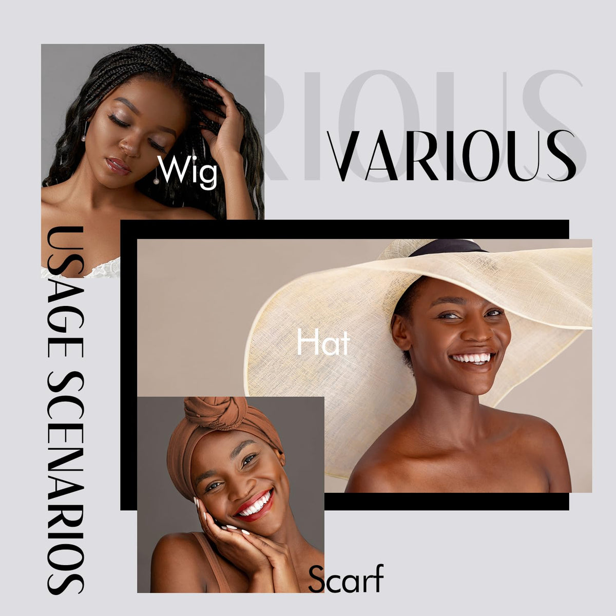 Dreamlover on model with lace front wig for confident, secure wear