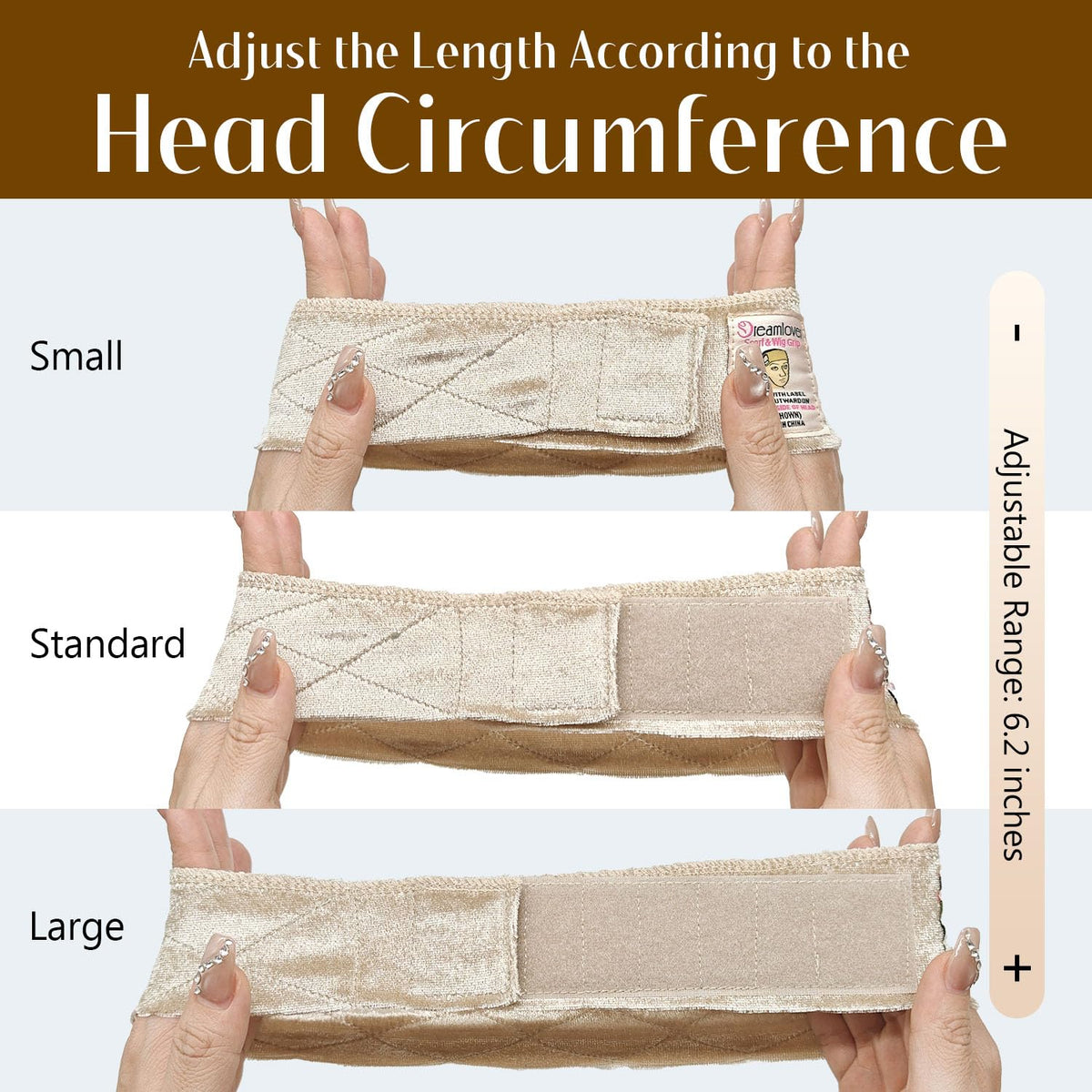 Dreamlover hand scale comparison illustrating compact band size and portability