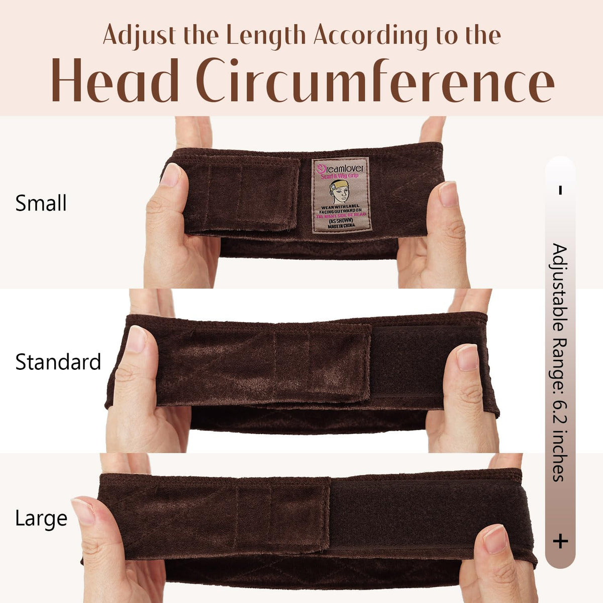 Dreamlover size comparison beside ruler to show accurate band length