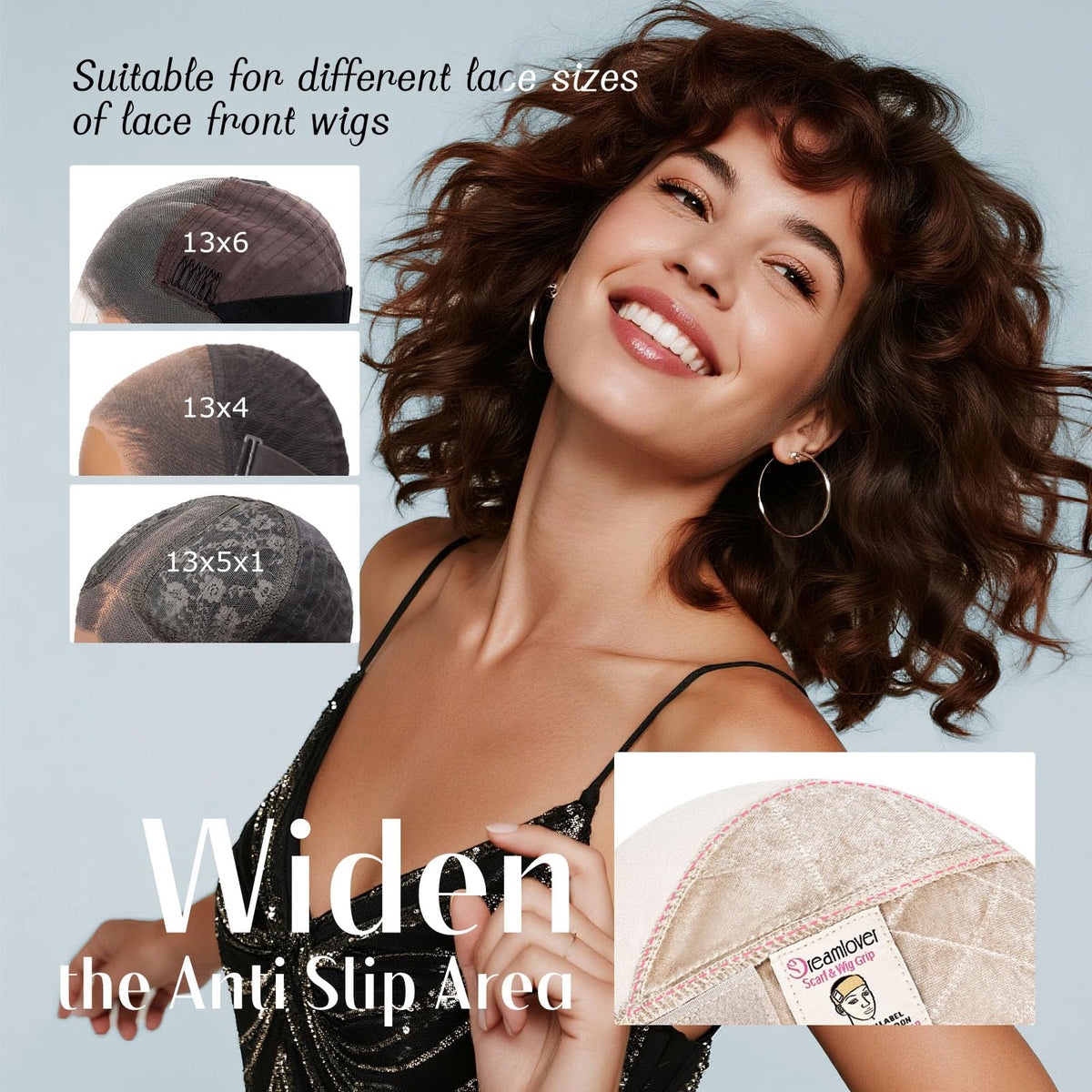 Dreamlover velvet grip band closeup highlighting non-slip hold