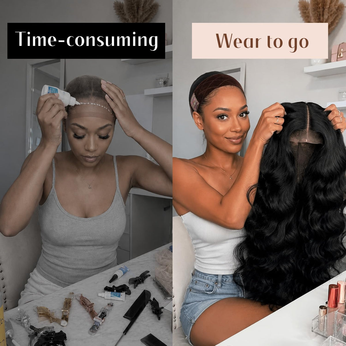 Dreamlover widened frontal band highlighting increased friction where wigs slip