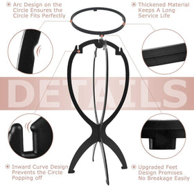 Dreamlover wig on holder with airflow for faster drying benefit