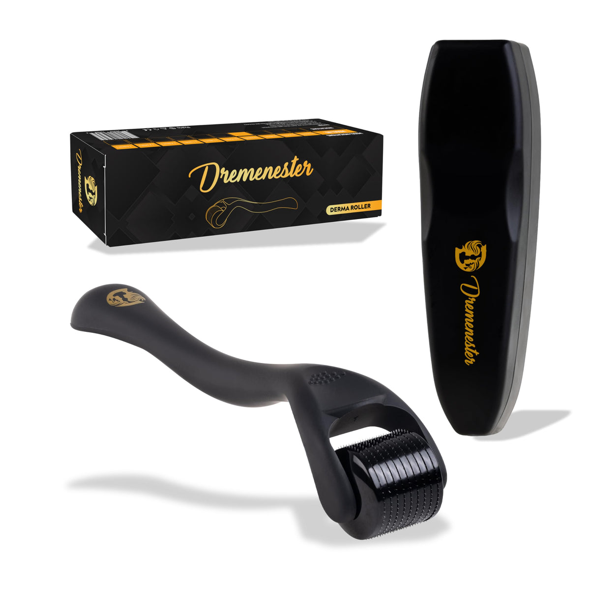 Dremenester front view showing compact roller and case, easy storage benefit