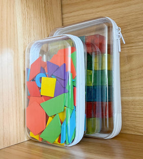 Dressica travel toiletries packed inside case for organized packing