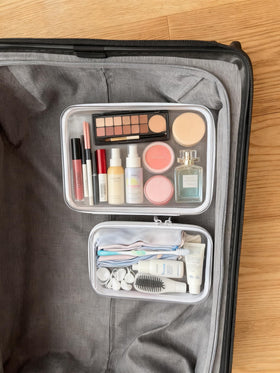 Dressica case inside diaper bag showing quick-access organization