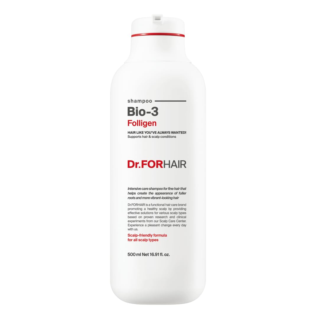 DR.FORHAIR bottle front view showing label and 16.91 fl oz size for product clarity