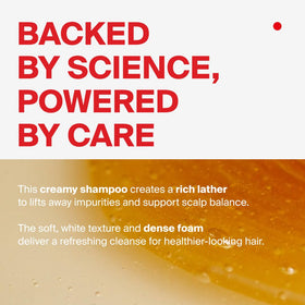 DR.FORHAIR shampoo in use under shower showing root lift and instant volume benefit