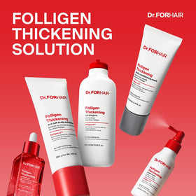 Dr.FORHAIR tonic staged on bathroom shelf for everyday routine appeal