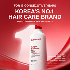 DR.FORHAIR close-up of shampoo foam texture for gentle cleansing