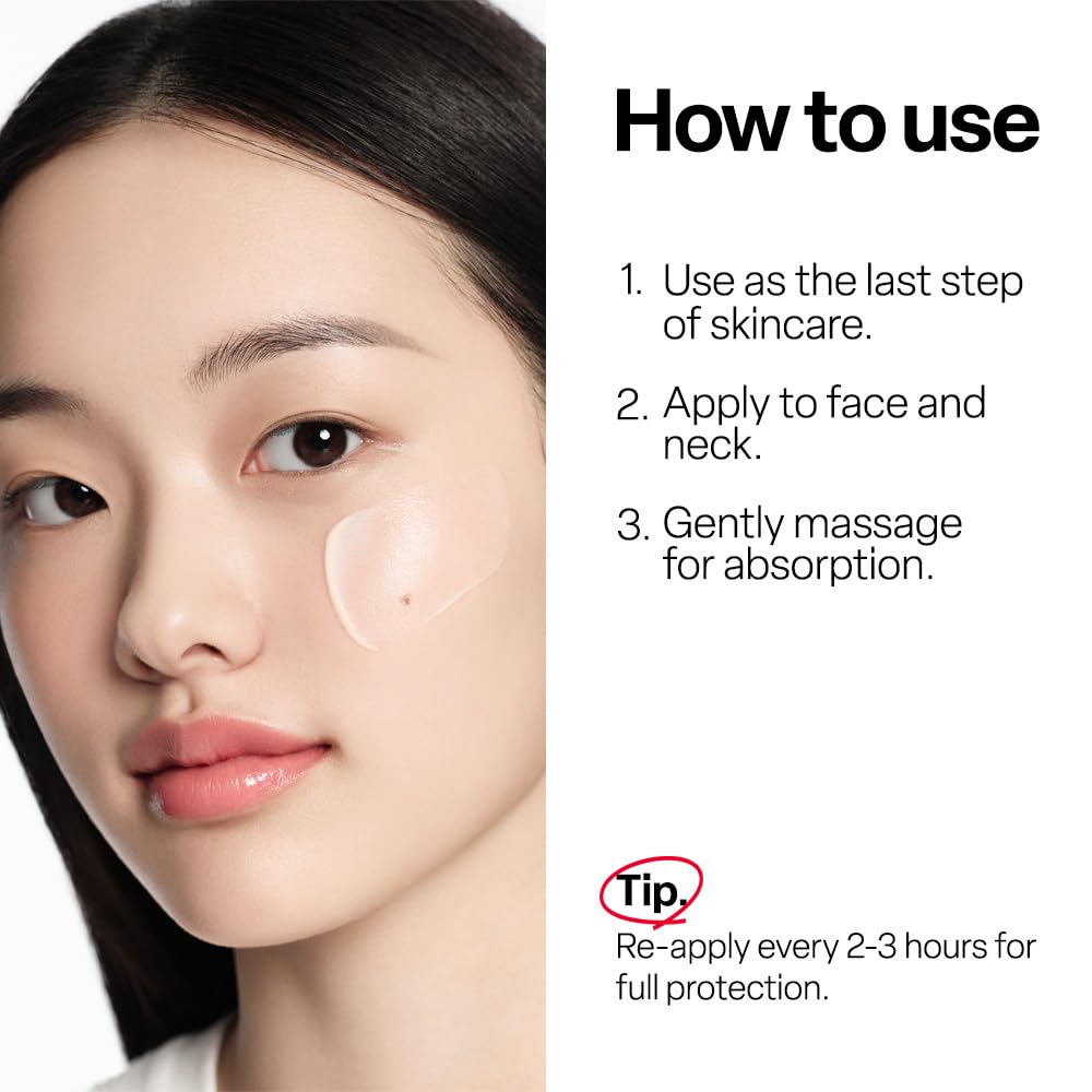 Dr.G matte finish on skin emphasizing shine control benefit