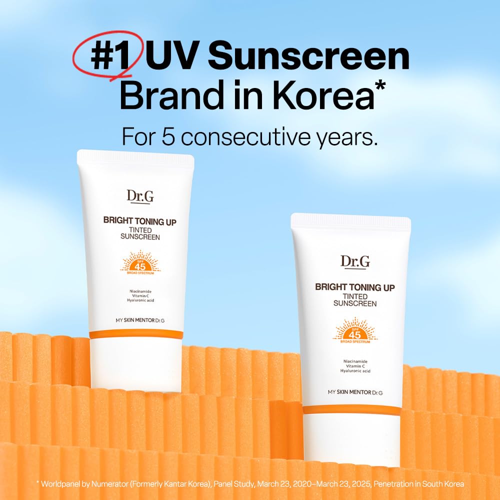 Dr.G swatch on skin demonstrating tint and blendability