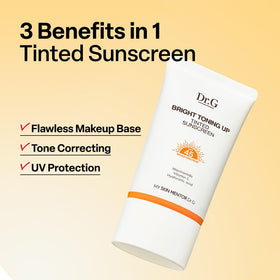 Dr.G close-up texture of sunscreen highlighting lightweight finish