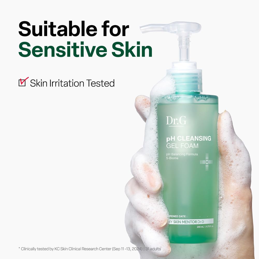 Dr.G before and after skin visual demonstrating cleaner, smoother look