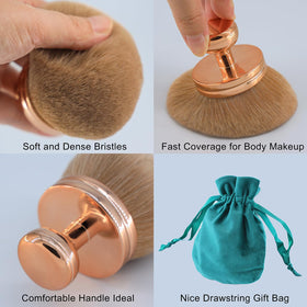 DRIPOO brush inside drawstring bag showing travel-ready protection