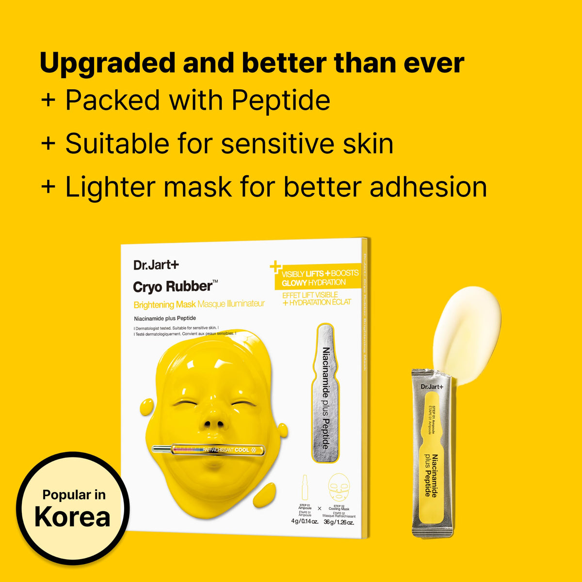 Dr.Jart+ ampoule with open dropper releasing serum for targeted delivery