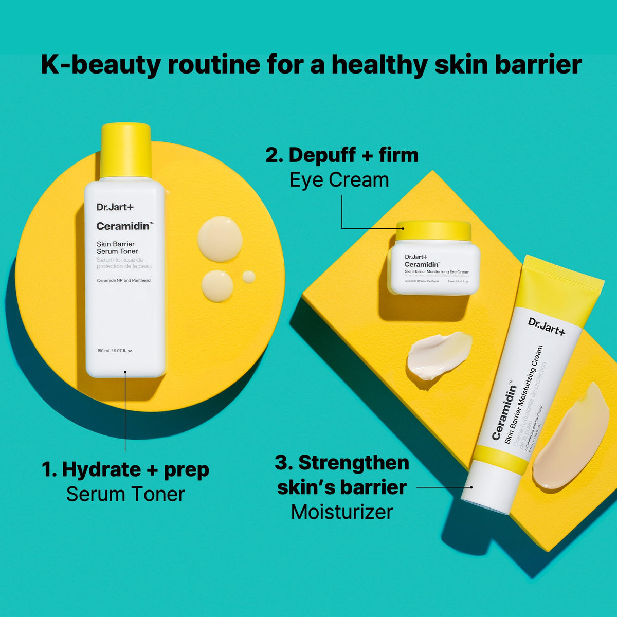 Dr.Jart+ on bathroom shelf in lifestyle scene showing daily routine convenience benefit