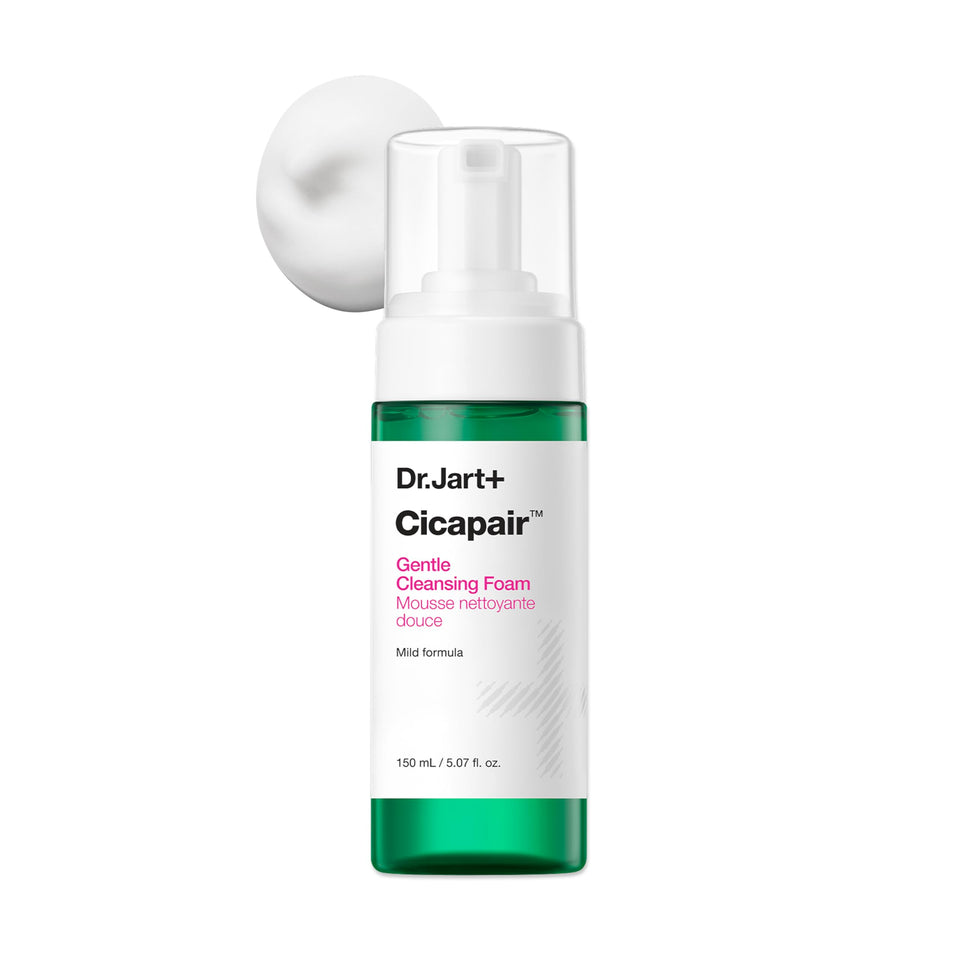 Dr.Jart+ front bottle view showing product and gentle formulation benefit