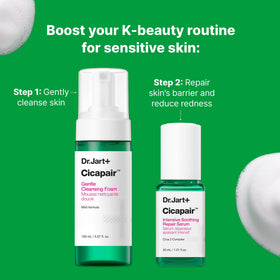 Dr.Jart+ Centella Asiatica extract visual, emphasizes botanical soothing benefits