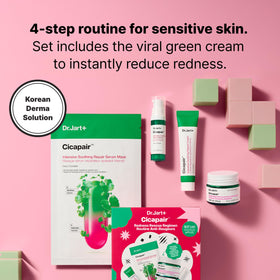 Dr.Jart+ mask sheet opened to show texture and cooling hydration effect