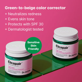 Dr.Jart+ creamy texture close-up highlighting smooth spreadability and calming finish