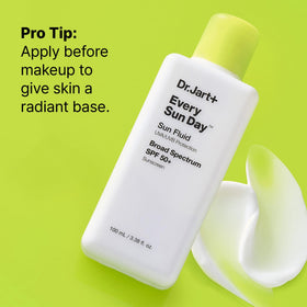 Dr.Jart+ swatch on skin showing radiant finish and quick absorption benefit