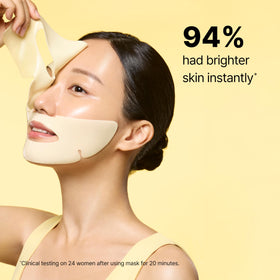Dr.Jart+ mask in use on model demonstrating easy application and cooling comfort