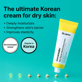 Dr.Jart+ open jar texture close-up showing cushiony cream and easy absorption