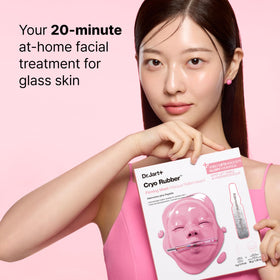Dr.Jart+ results on skin after removal showing glass-skin finish