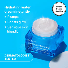 Close-up of gel cream surface, Dr.Jart+ texture that creates dewy glass glow