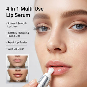 Dr.Leo serum texture closeup showing glossy lightweight finish and quick absorption benefit