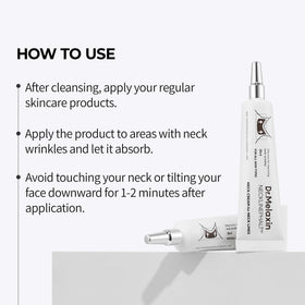Dr.Melaxin before and after neck silhouette comparison showing visible smoothing