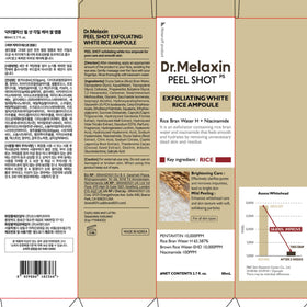 Dr.Melaxin before and after texture improvement showing refined pores